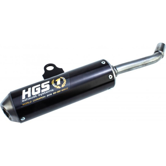 Silencieux alu noir HGS KTM 85 SX Husqvarna 85 TC 2025