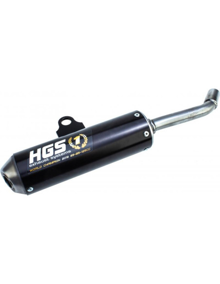 Silencieux alu noir HGS KTM 85 SX Husqvarna 85 TC 2025