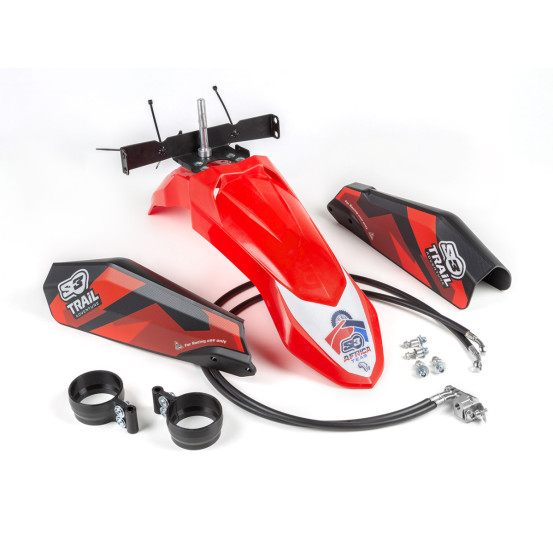 Kit garde boue avant S3 Rouge Honda Africa Twin