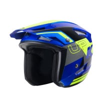 Casque Trial Kenny 2025 Up Graphic - Bleu Jaune Fluo