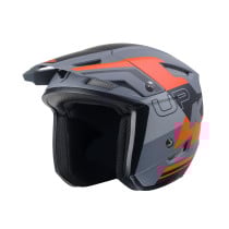 Casque Trial Kenny 2025 Up Graphic - Orange Gris Mat