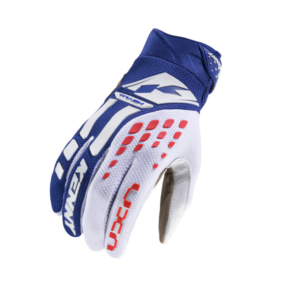 Gants cross Kenny 2025 Track - Bleu Rouge