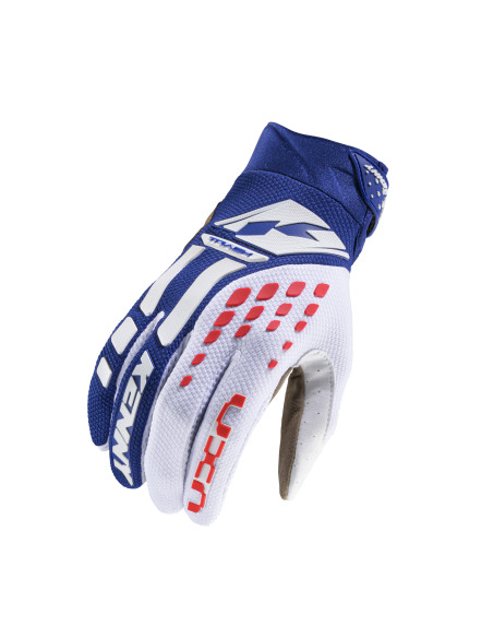 Gants cross Kenny 2025 Track - Bleu Rouge
