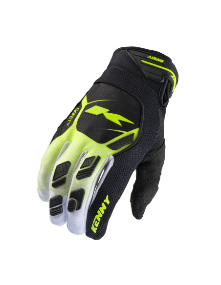 Gants cross Kenny 2025 Safety - Jaune Fluo