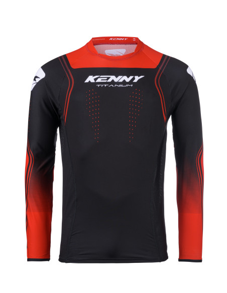 Maillot cross Kenny 2025 Titanium - Rouge