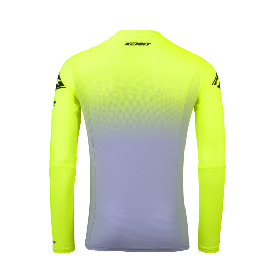 Maillot cross Kenny 2025 Performance - Gradient Gris Jaune Fluo