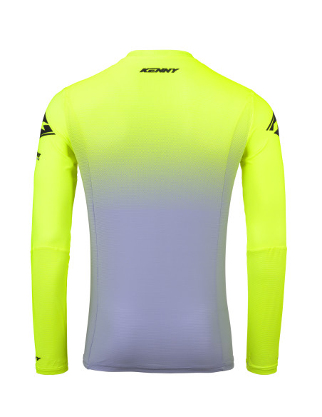 Maillot cross Kenny 2025 Performance - Gradient Gris Jaune Fluo