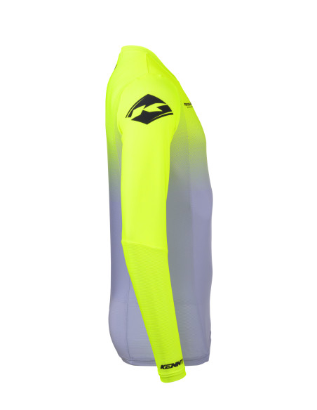 Maillot cross Kenny 2025 Performance - Gradient Gris Jaune Fluo