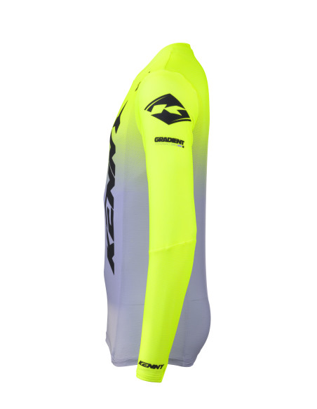 Maillot cross Kenny 2025 Performance - Gradient Gris Jaune Fluo