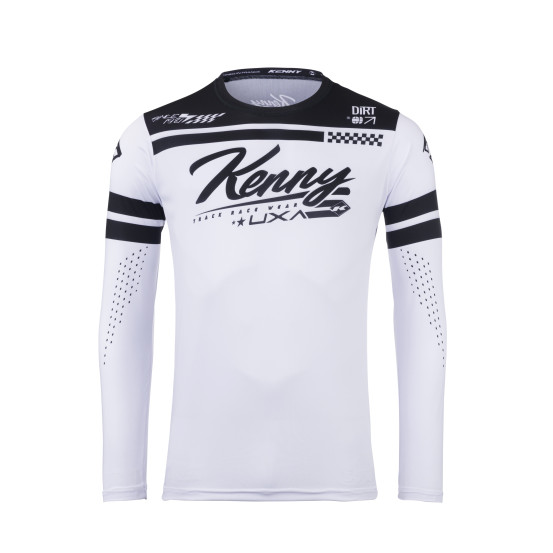 Maillot cross Kenny 2025 Track - Dirt Blanc
