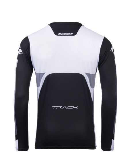 Maillot cross Kenny 2025 Track - Focus Noir Blanc