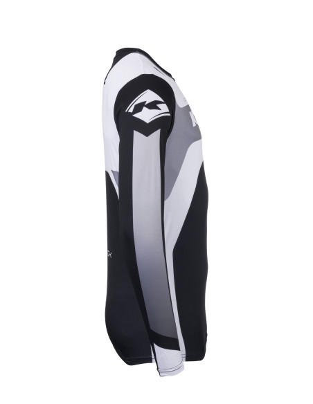 Maillot cross Kenny 2025 Track - Focus Noir Blanc
