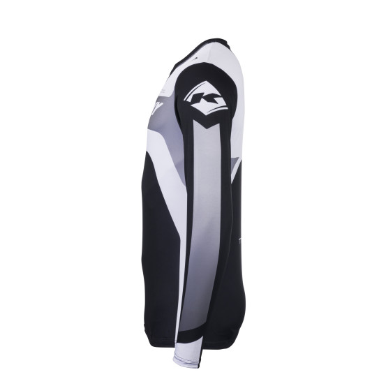 Maillot cross Kenny 2025 Track - Focus Noir Blanc
