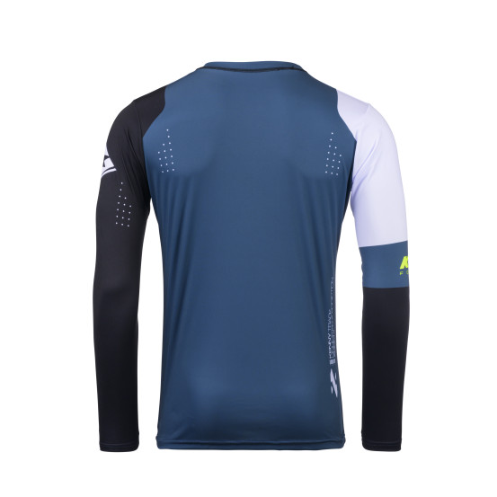 Maillot cross Kenny 2025 Track - Zoom Bleu Pétrole