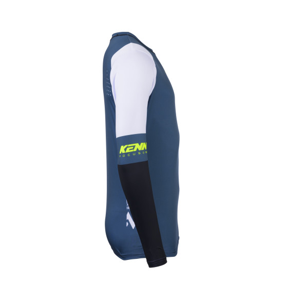 Maillot cross Kenny 2025 Track - Zoom Bleu Pétrole