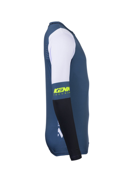 Maillot cross Kenny 2025 Track - Zoom Bleu Pétrole