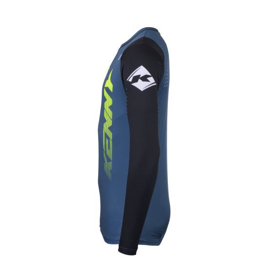 Maillot cross Kenny 2025 Track - Zoom Bleu Pétrole