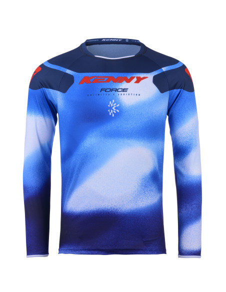 Maillot cross Kenny 2025 Force - Fog Bleu