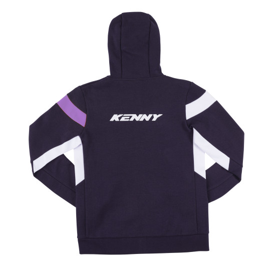 Sweat à capuche zippée Femme Racing Kenny 2025 - Bleu