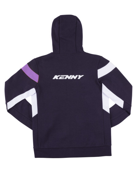 Sweat à capuche zippée Femme Racing Kenny 2025 - Bleu