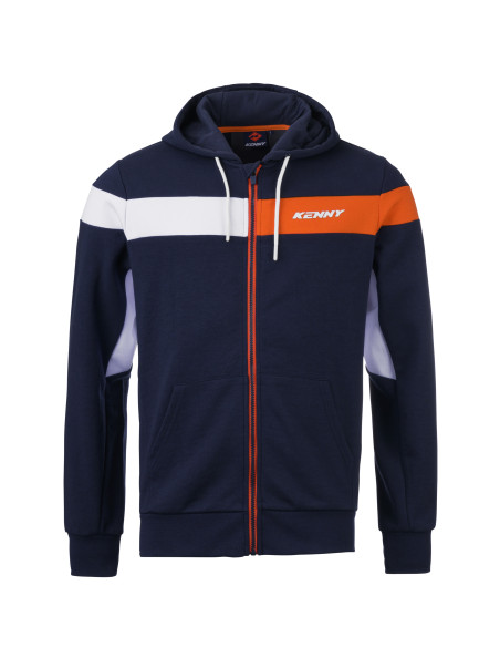 Sweat à capuche zippée Racing Kenny 2025 - Bleu