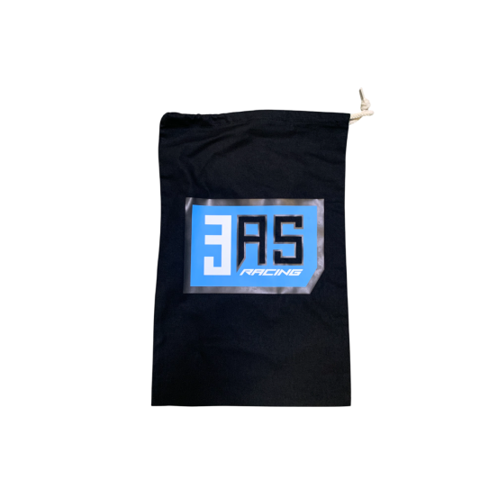 Sac coton 3AS RACING 8 litres 30x45cm Noir