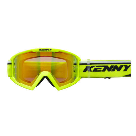 Masque cross Kenny 2025 Track  + Jaune Fluo