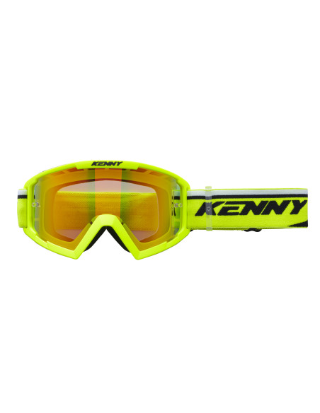 Masque cross Kenny 2025 Track  + Jaune Fluo