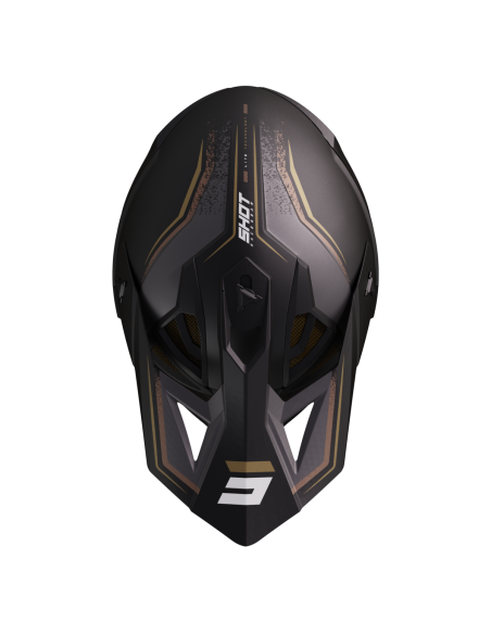 Casque cross Shot Lite Prism - Noir Or Mat