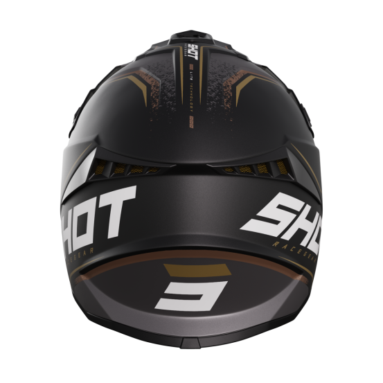 Casque cross Shot Lite Prism - Noir Or Mat