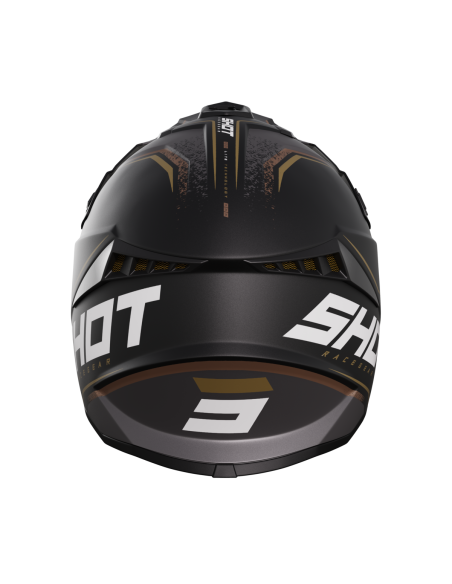 Casque cross Shot Lite Prism - Noir Or Mat