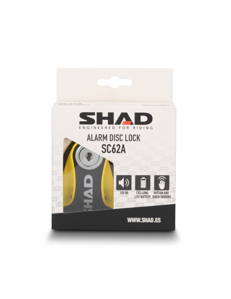 Antivol bloque disque SHAD SC62A Jaune