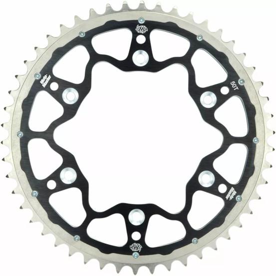 Couronne MOTO MASTER bi-métal - Pas 420 - Noir - KAWASAKI 65 KX