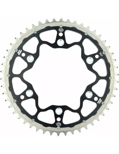 Couronne MOTO MASTER bi-métal - Pas 420 - Noir - KAWASAKI 65 KX