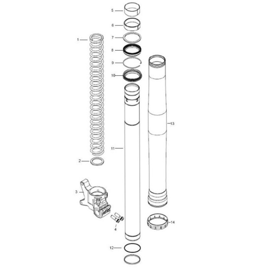 Cache poussière fourche OHLINS 48mm à l'unité