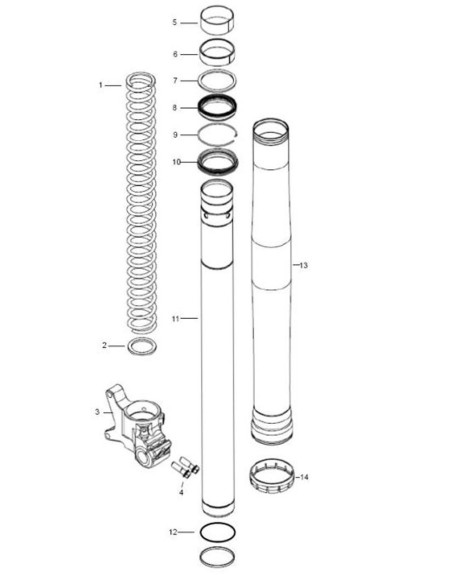 Cache poussière fourche OHLINS 48mm à l'unité