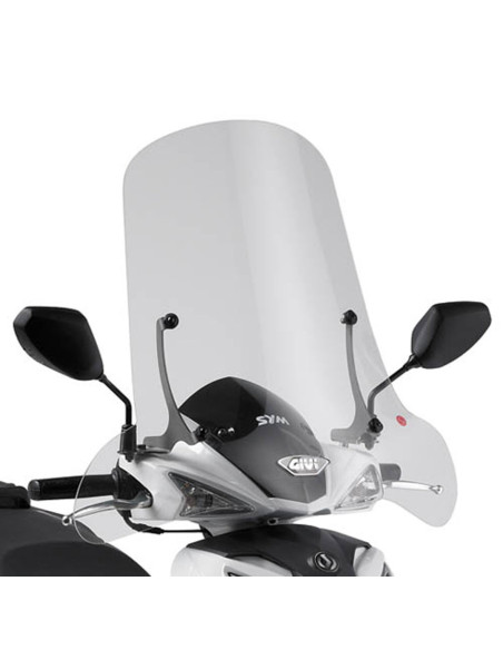 Bulle Givi 297A SYM Symphony SR 50-125-151 2010-2016 - Incolore
