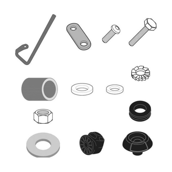 Kit de fixation pour bulle Givi A1125A Honda SH Mode 125 2013-2020