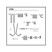 Kit de fixation pour bulle Givi A3109A Suzuki Address 110 2015-2021