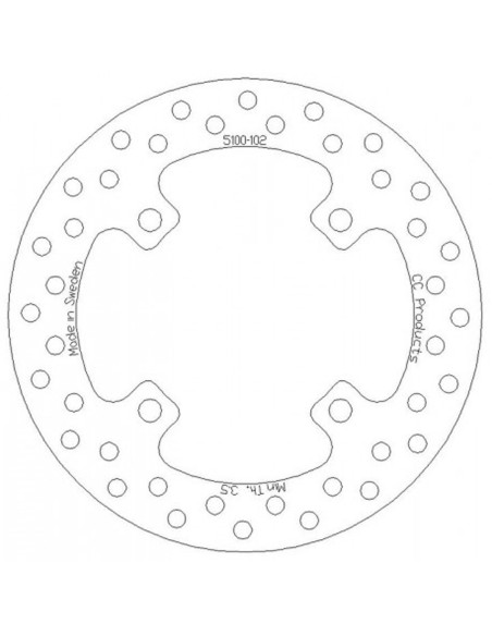 Disque de frein CC PRODUCTS Arriere Honda XR XLR