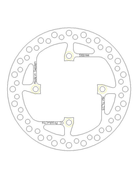 Disque de frein CC PRODUCTS Arriere SHERCO 2004-2012