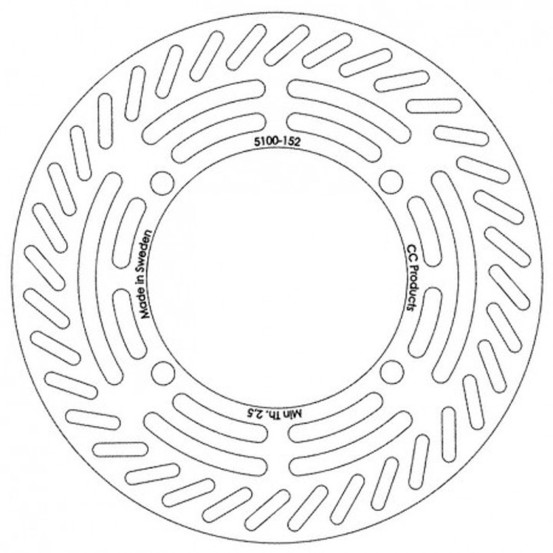 Disque de frein CC PRODUCTS Avant Honda CR 1989-1991