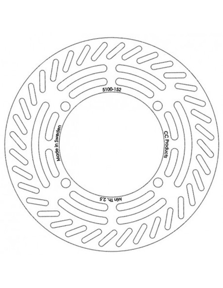 Disque de frein CC PRODUCTS Avant Honda CR 1989-1991