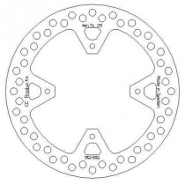 Disque de frein CC PRODUCTS Arriere Honda XR 650 2000-2007