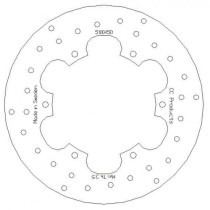 Disque de frein CC PRODUCTS Avant Husqvarna 1987-1991