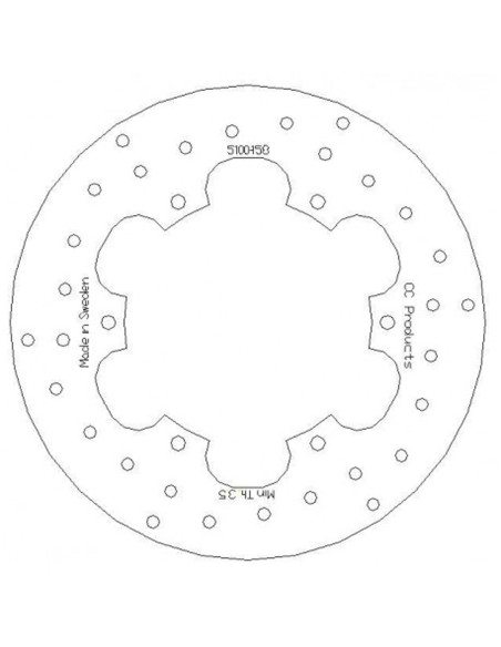 Disque de frein CC PRODUCTS Avant Husqvarna 1987-1991