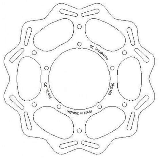Disque de frein CC PRODUCTS Avant APRILLA RXV SXV 450-550