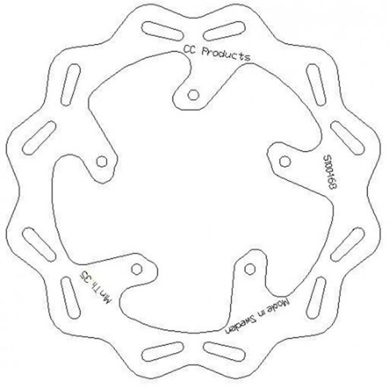 Disque de frein CC PRODUCTS Arriere APRILLA RXV SXV 450-550