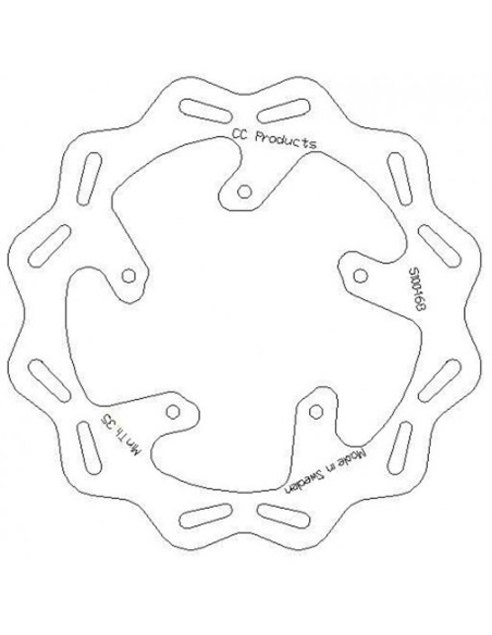 Disque de frein CC PRODUCTS Arriere APRILLA RXV SXV 450-550