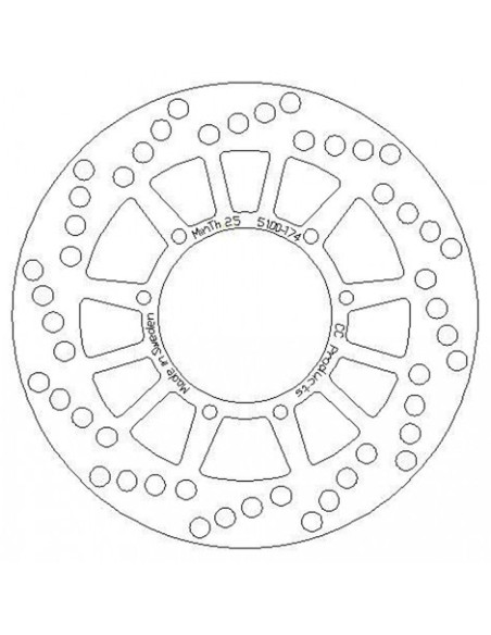 Disque de frein CC PRODUCTS Avant Yamaha YZ 125-490 TT 350-600 1986-1991